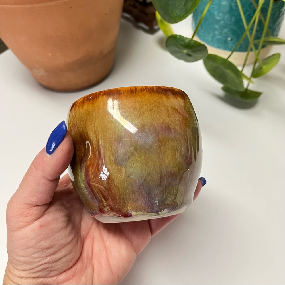 Handmade North Carolina Pottery Wine Cup Or Mug From Bass Mountain Pottery